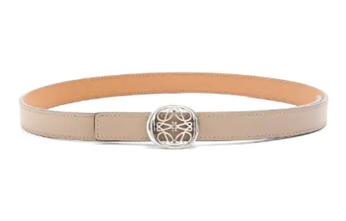 LOEWE Cow Leather Belts Women's Khaki/Orange Width 2cm