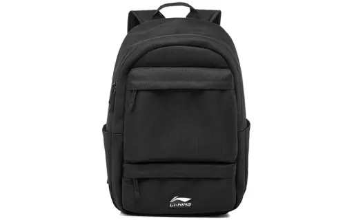 Li Ning Sports Life Collection Polyester Backpack Unisex Black