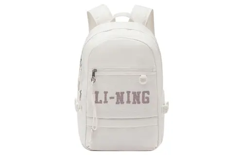 Li Ning Sports Life Collection Polyester Backpack Regular Unisex Ivory