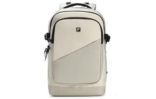 FILA Fabric Laptop Bag Backpack Regular Men's Ecru