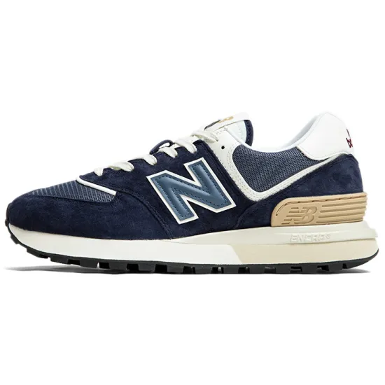 New Balance 574 Navy White Beige