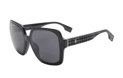 Burberry Irregular Shape Sunglasses Unisex Black