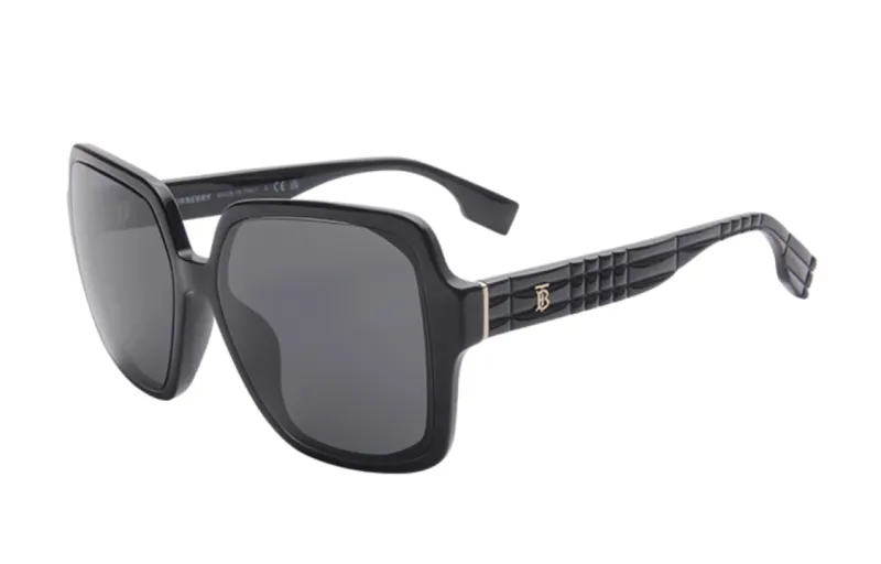 Burberry Irregular Shape Sunglasses Unisex Black