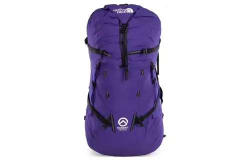 THE NORTH FACE 56L Backpack Double Shoulder Outdoor Bag Nylon Purple Unisex