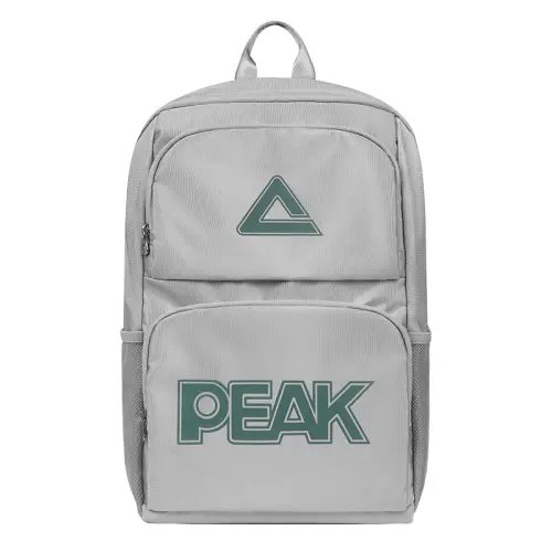 PEAK Polyester Backpack Large Unisex Black/Silver