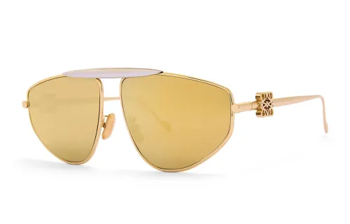 LOEWE Alloy Aviator Sunglasses Women's Gold