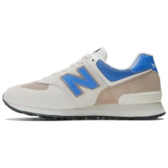 New Balance NB 574 Series Running Shoes Unisex Low-top Beige/Blue