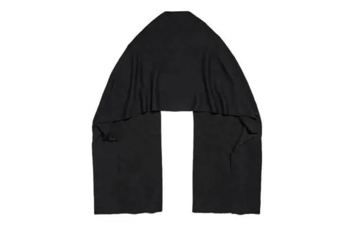 Balenciaga Knit Scarves Women's Black