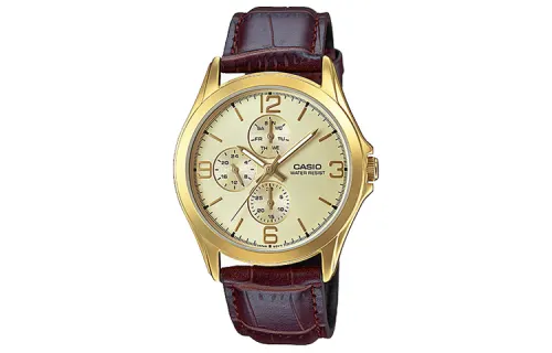 CASIO Men Standard Series Gold Watch MTP-V301GL-9A