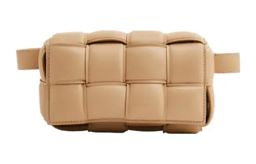 Bottega Veneta Leather Shoulder Bag, Crossbody Bag, Fanny Pack Regular Women's Beige