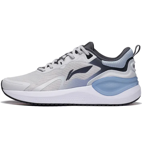 LINING EazGo Running Shoes Men Low-Top Sichuan Stone Gray/Mist Blue/Ebony Black