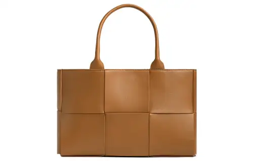 Bottega Veneta ARCO Sheepskin Tote Bag, Shopping Bag, Handbag Small Women's Brown