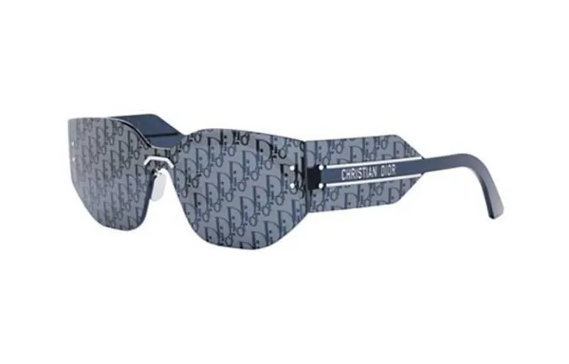 DIOR Irregular Shape Sunglasses Unisex Blue