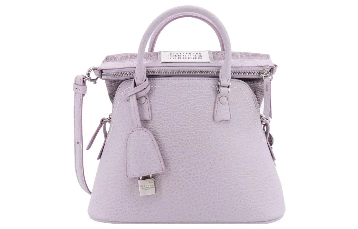 Maison Margiela 5AC Leather Handbag Women's Purple