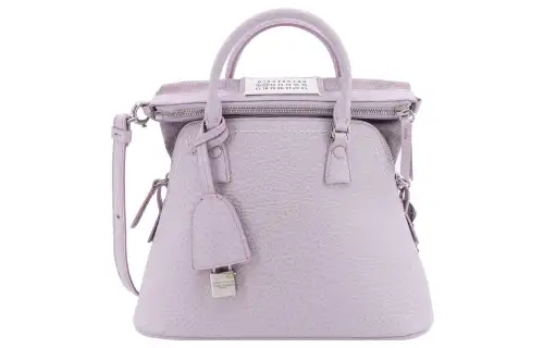 Maison Margiela 5AC Leather Handbag Women's Purple