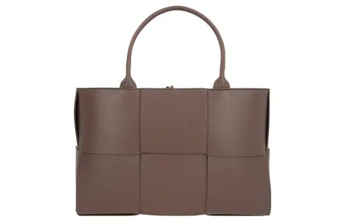 Bottega Veneta Sheepskin One Shoulder Handbag Medium Women's Taupe