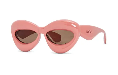 LOEWE Injection Molded Irregular Shape Sunglasses Women's Pink