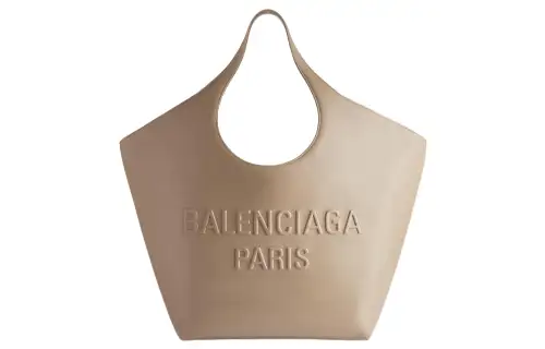 Balenciaga Soft Calfskin Tote Bag, Shopping Bag, Handbag Medium Women's Beige