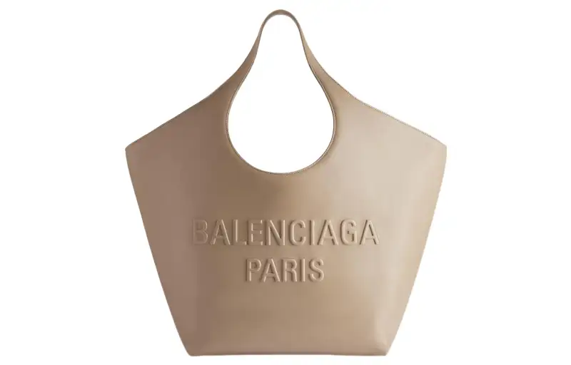 Balenciaga Soft Calfskin Tote Bag, Shopping Bag, Handbag Medium Women's Beige