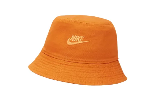 Nike Cotton Bucket Hats Unisex Orange