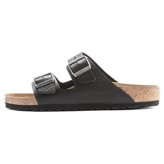 Birkenstock Arizona Grip Leather Slides
