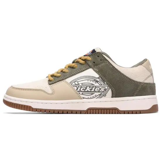 Dickies Skateboard Shoes Men Low-Top Beige Green