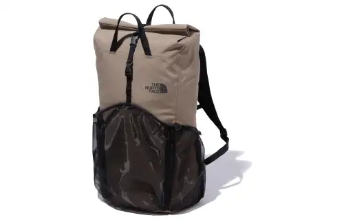 THE NORTH FACE 33L Backpack Outdoor Bag Cotton With Nylon Brown Unisex