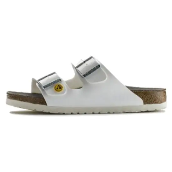 Birkenstock Arizona Esd Birko-Flor Narrow Fit Sandals 'White'