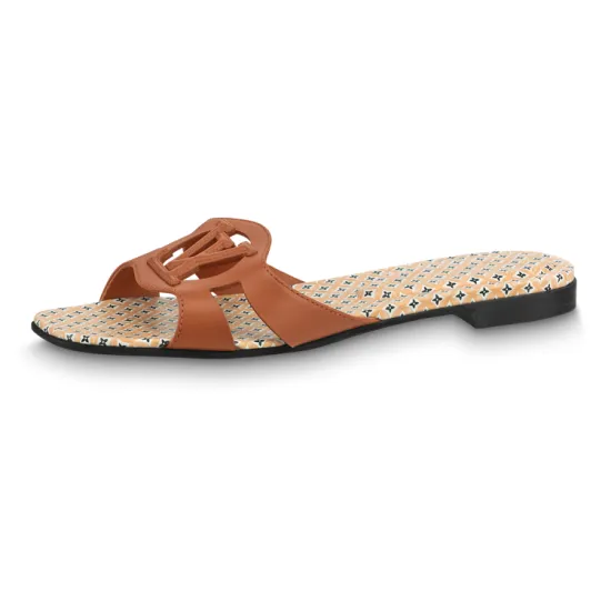 LOUIS VUITTON Isola Slide Slippers Women's Brown