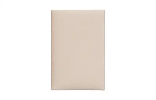 HERMES Calvi Silver Tone Buckle Epsom Calfskin Coin Purse, Wallet, Card Holder Unisex 10 Craie Milkshake White