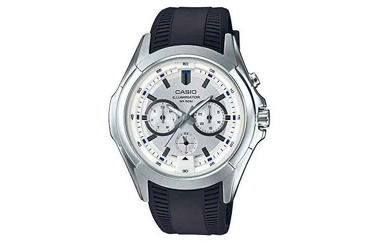 CASIO Unisex Standard Series 46.8mm White Watch MTP-E204-7AVDF