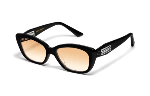 GENTLE MONSTER Plate Frame Irregular Shape Sunglasses Unisex Black