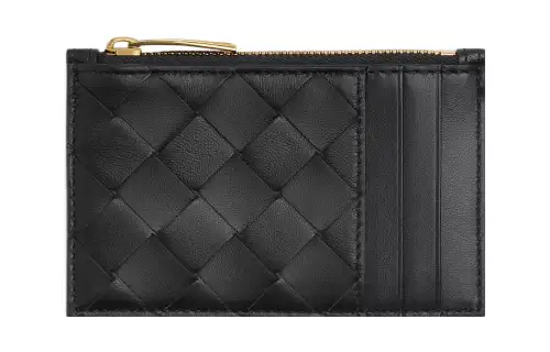 Bottega Veneta Zipped Coin Compartment Card Holder