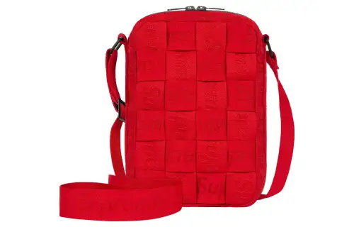 Supreme Jacquard Crossbody Bag, Shoulder Bag Regular Unisex Red