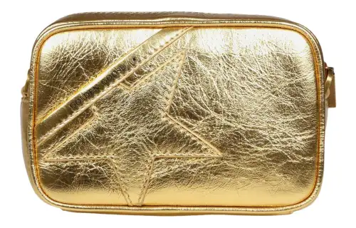 Star metallic-finish crossbody bag