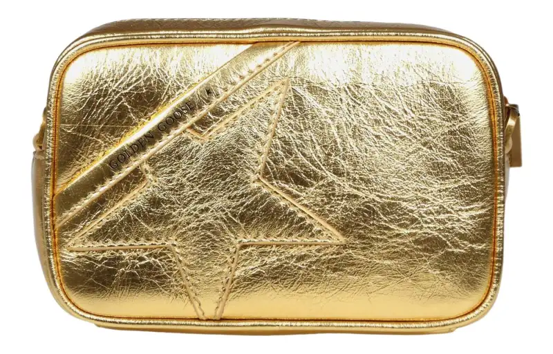 Star metallic-finish crossbody bag