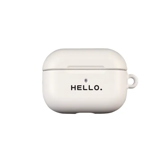 Keshami Compatibility With Apple AirPods Pro 3/Pro 2/AirPods 4/3 PC Individual Trendy Brand Trendy Man Hello Text