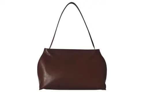 THE ROW Sienna Leather Handbag, Shoulder Bag Women's Burgundy