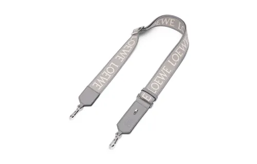 LOEWE Anagram Jacquard With Calfskin Bag Straps Women's Asphalt Gray