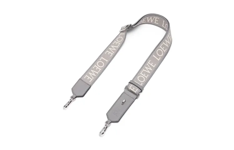 LOEWE Anagram Jacquard With Calfskin Bag Straps Women's Asphalt Gray
