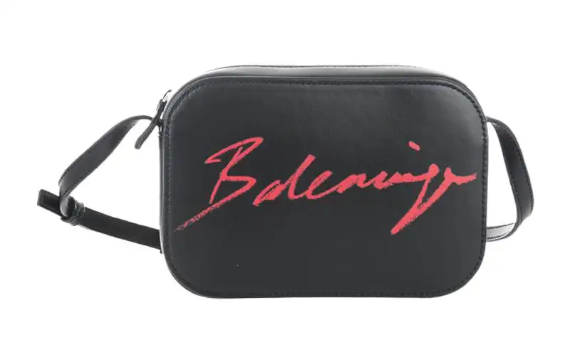 Balenciaga Cow Leather Shoulder Bag, Crossbody Bag Women's Black