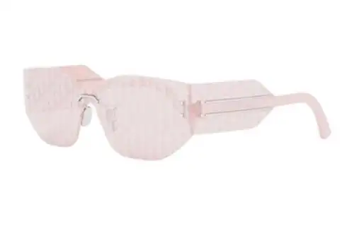 DIOR Irregular Shape Sunglasses Unisex Pink