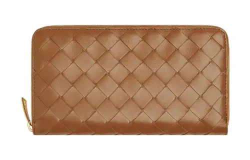 Bottega Veneta Intrecciato Zip Around Wallet