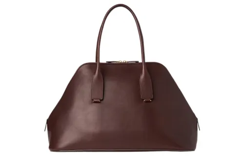 THE ROW Leather Handbag Women's Burgundy