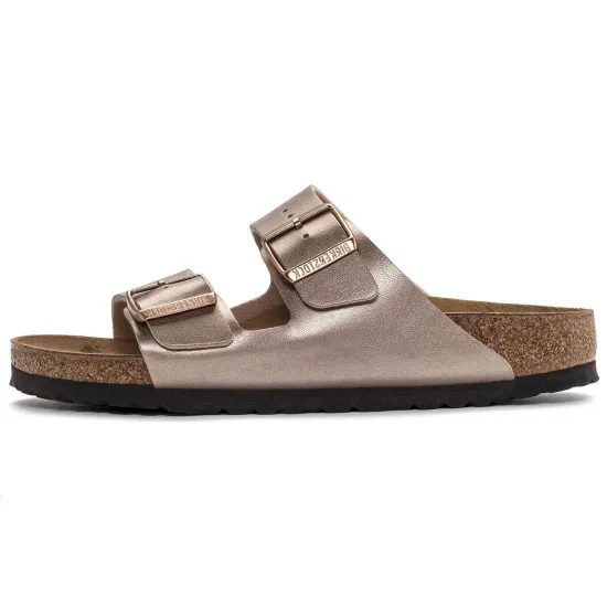 Birkenstock Arizona Birko Flor Narrow Fit Sandals 'Copper' Women's
