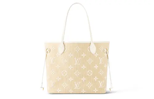 LOUIS VUITTON Neverfull Mm White