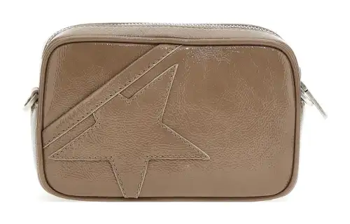 Golden Goose Cow Leather Crossbody Bag, Shoulder Bag Mini Women's Brown