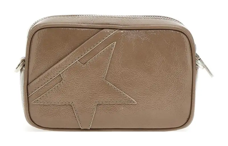 Golden Goose Cow Leather Crossbody Bag, Shoulder Bag Mini Women's Brown