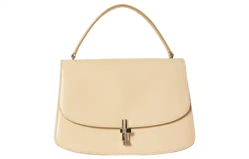 THE ROW Calfskin Handbag Regular Women's Cream Yellow