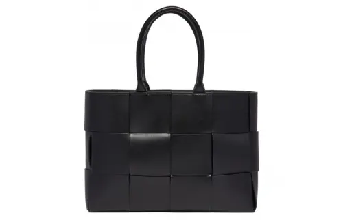 Bottega Veneta Leather One Shoulder Handbag Medium Men's Black